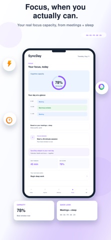 SyncDay · Focus Planner Screenshot 3 of 6