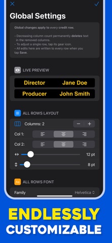 End Credits Maker: Roll Titles iPhone screenshot