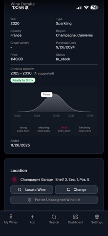 WineWorx: Wine Cellar Tracker screenshot