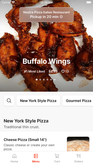 Nostra Pizza To Go iPhone screenshot 2 - Food & Drink app