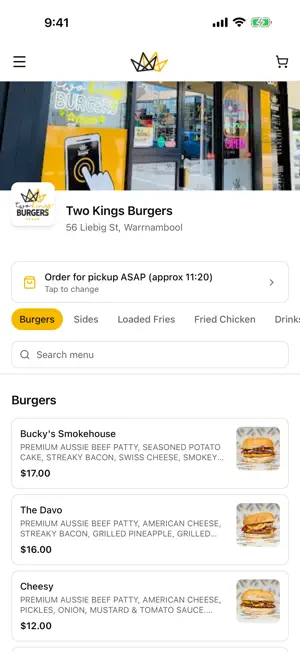 Two Kings Burgers Warrnambool screenshot 1
