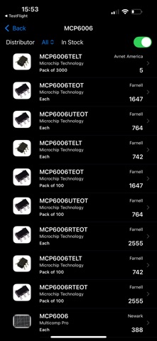 TransPart - Component Search screenshot