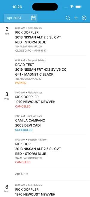 Dealerlogix Check-in screenshot 1