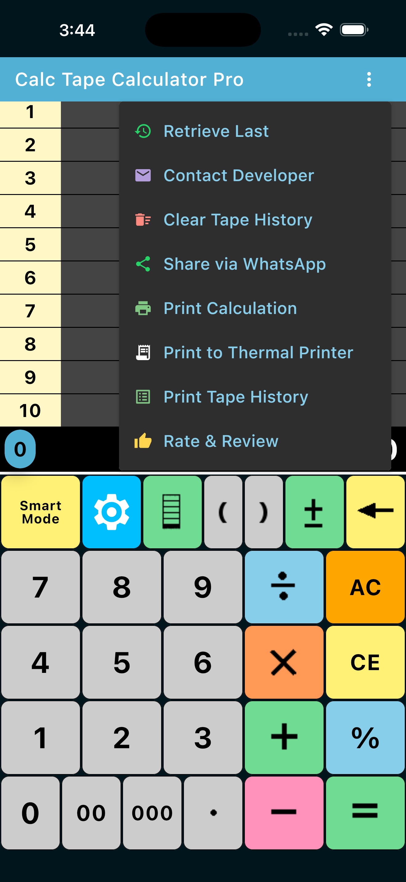 Calc Tape Calculator Pro screenshot 4