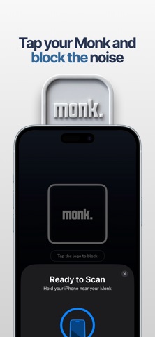 Monk – #1 Physical App Blocker iPhone screenshot