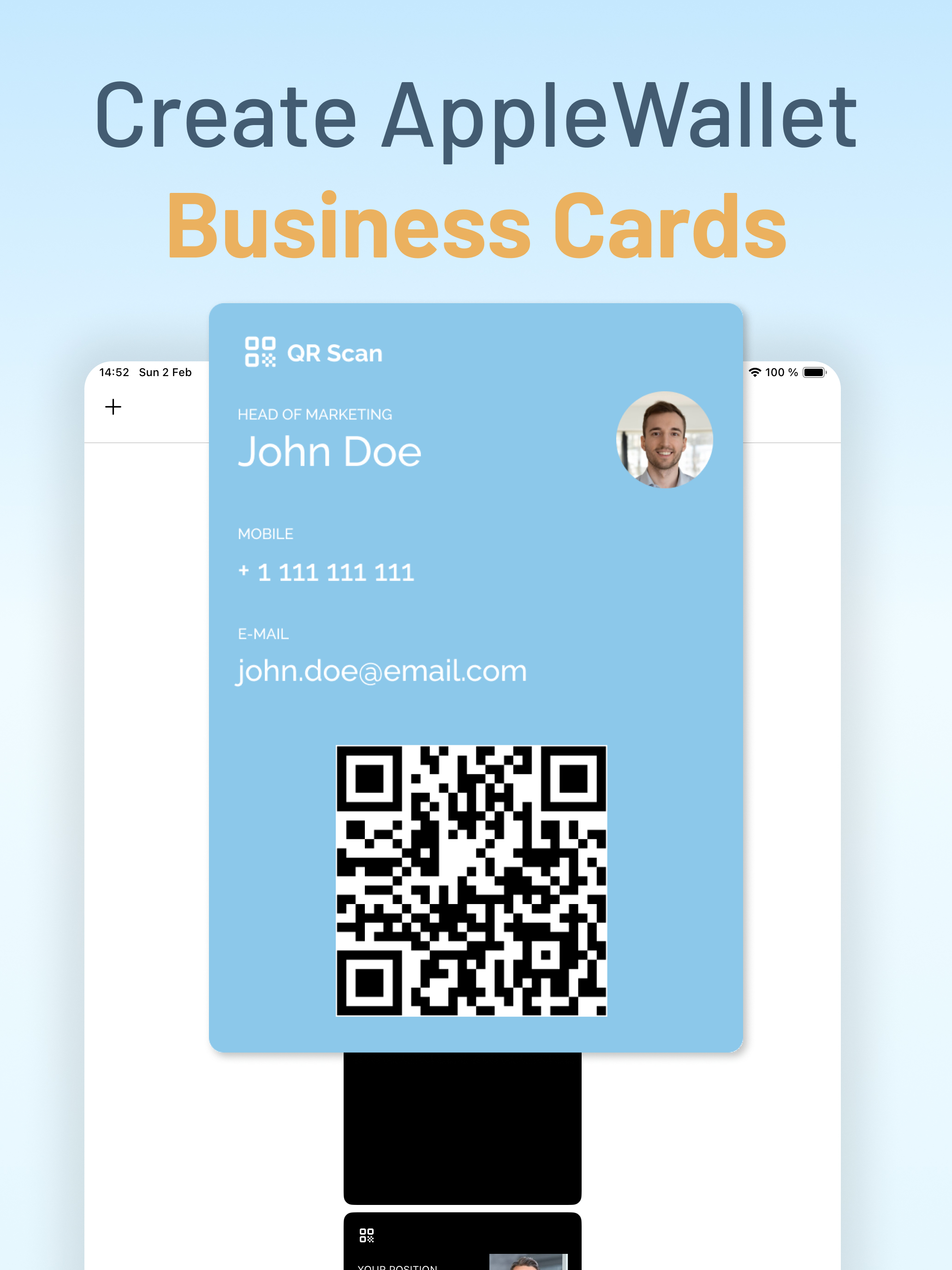 QR Code, Business Card Creator