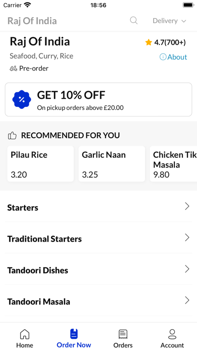 Raj Of India Stamford Screenshot