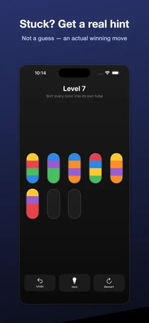 Hue Tubes: Color Sort Puzzle screenshot 2