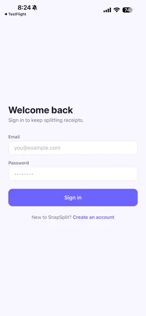 SnapSplit - AI Bill Splitter screenshot 1