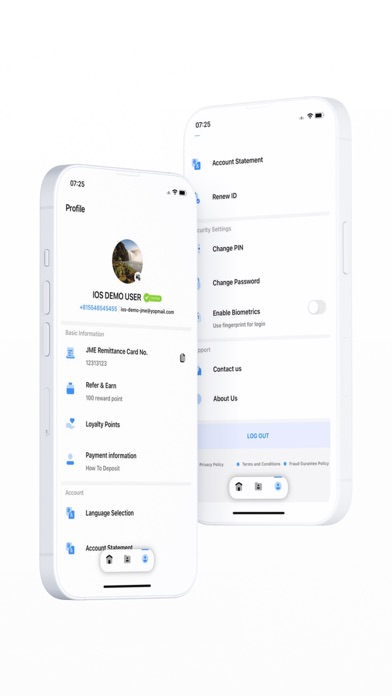 JME Remittance Screenshot