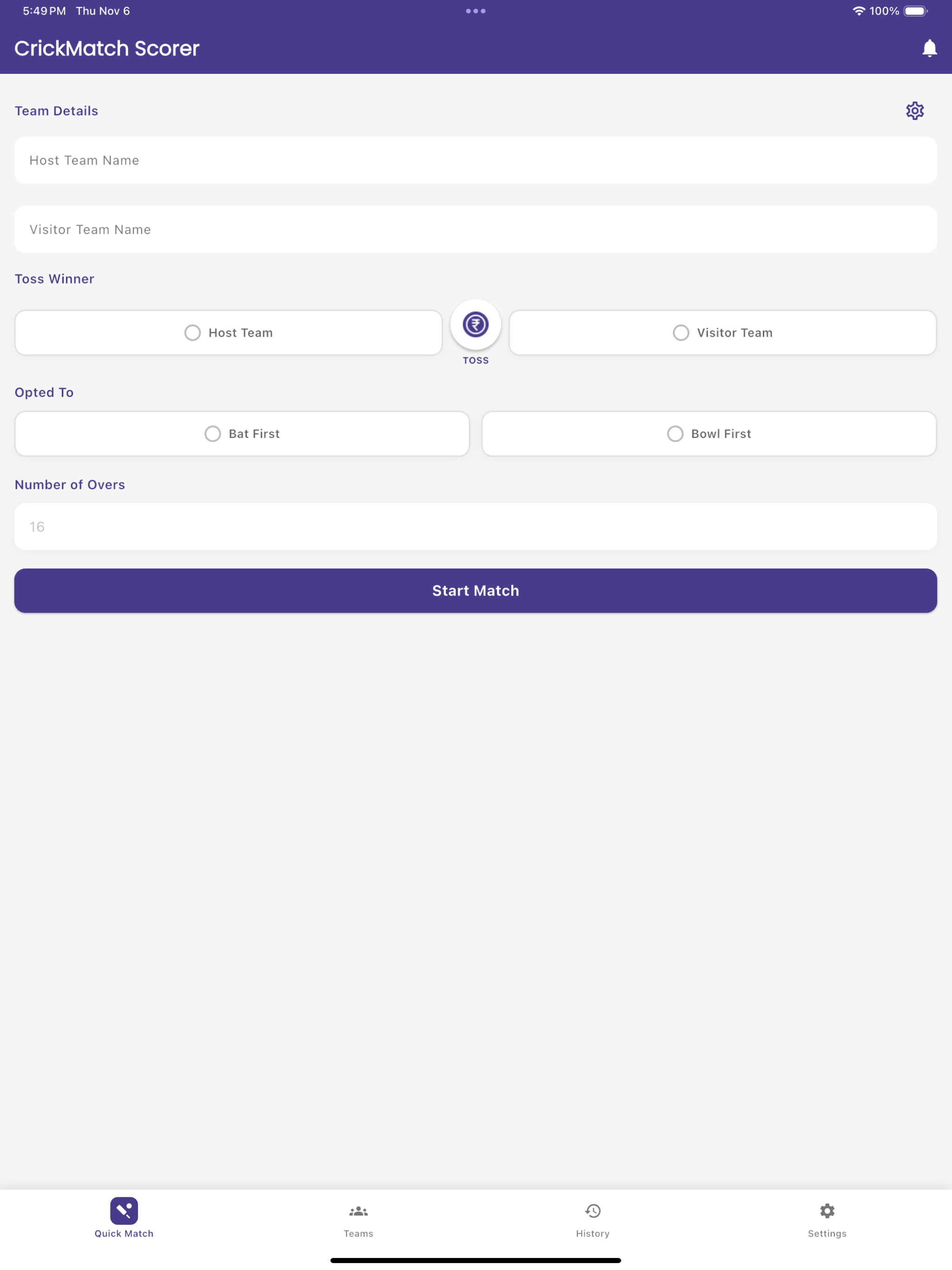CrickMatch - Live Scorer screenshot 6