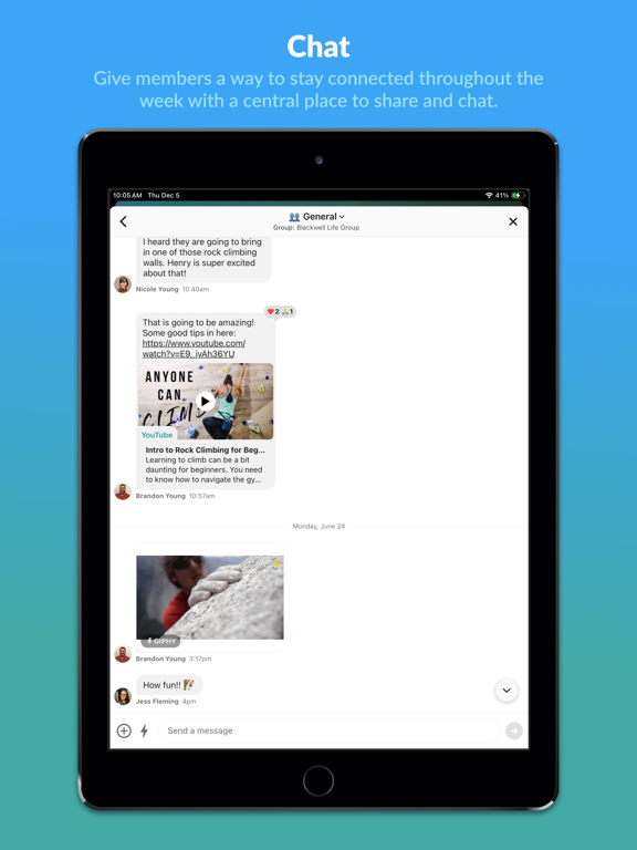 Church Center App iPad screenshot