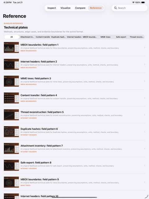 Mailfossil: Archive Lab screenshot 6