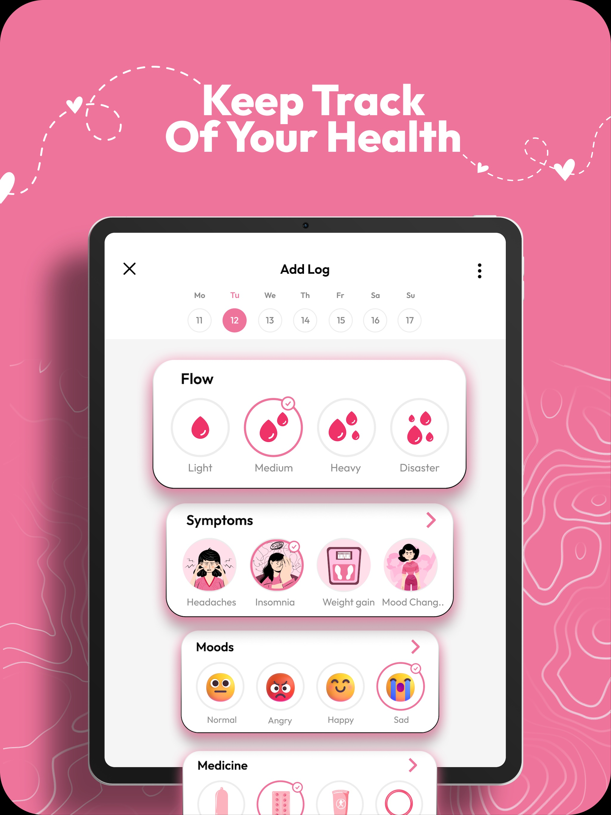 Track Her - Period & Pregnancy screenshot 9