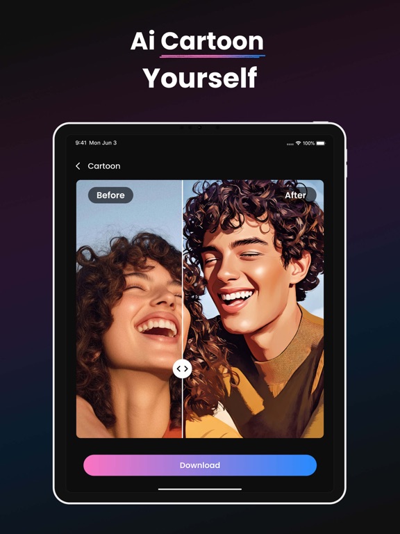 PixGlow: AI Photo Editor iPad screenshot 6 - Photo & Video app
