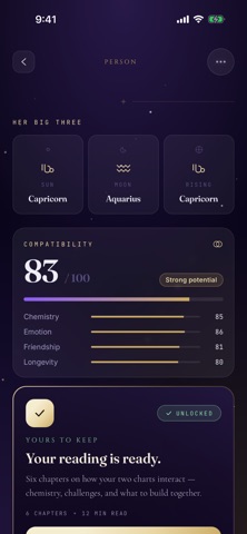 Luxtra: Birth Chart Astrology Screenshot 2 of 7