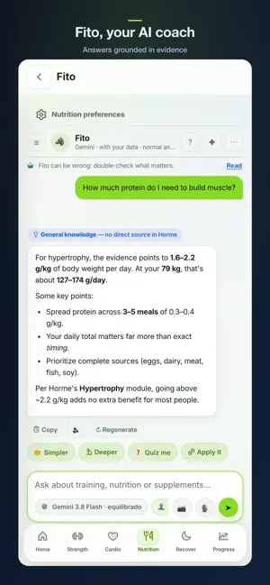Horme: evidence-led fitness screenshot 3