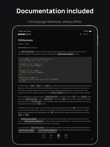 DevBox: Code & Run iPad screenshot 8
