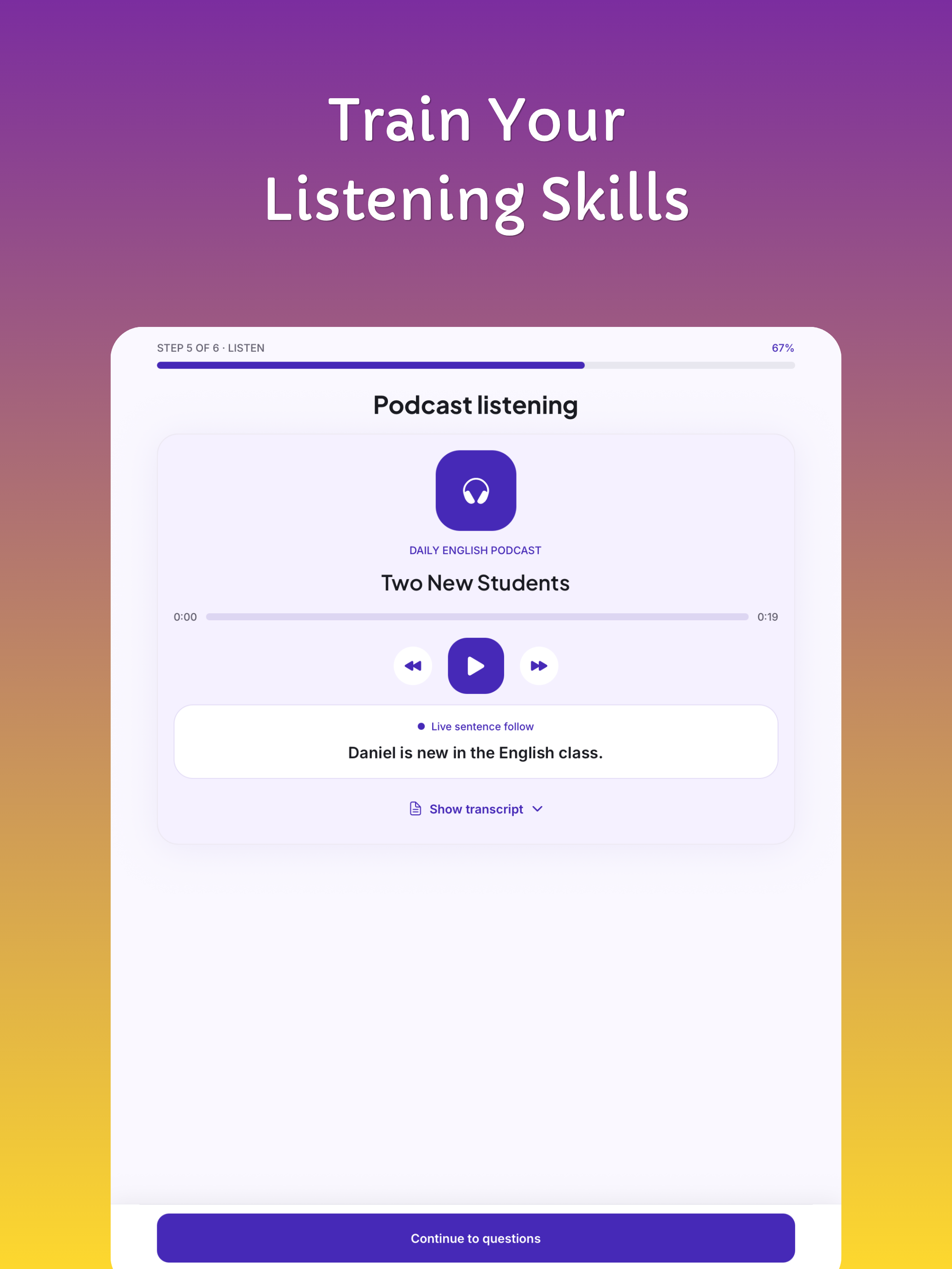 Daily English Mission screenshot 16