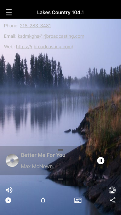Lakes Country 104.1 iPhone screenshot 3 - Entertainment app