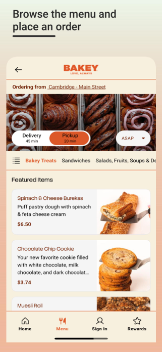 Bakey Online Ordering Screenshot 2 of 4