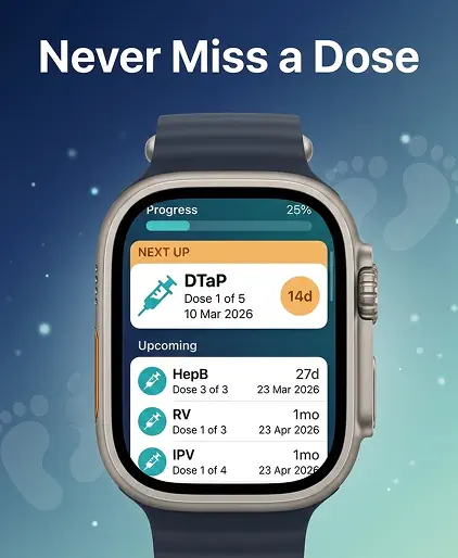Screenshot #1 pour Baby Vaccine Schedule Tracker