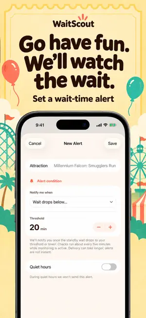 WaitScout: Disney Wait Times screenshot 3