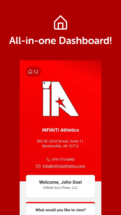 iNFiNiTi Athletics Screenshot