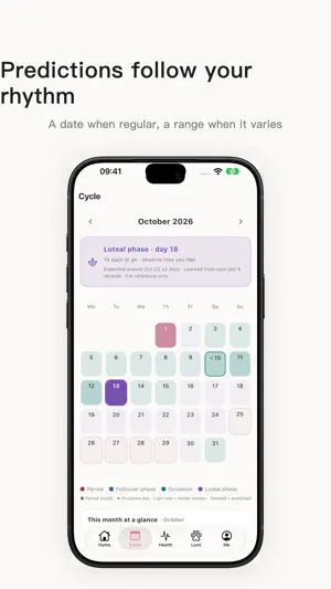 Lune: Private Period Tracker screenshot 2