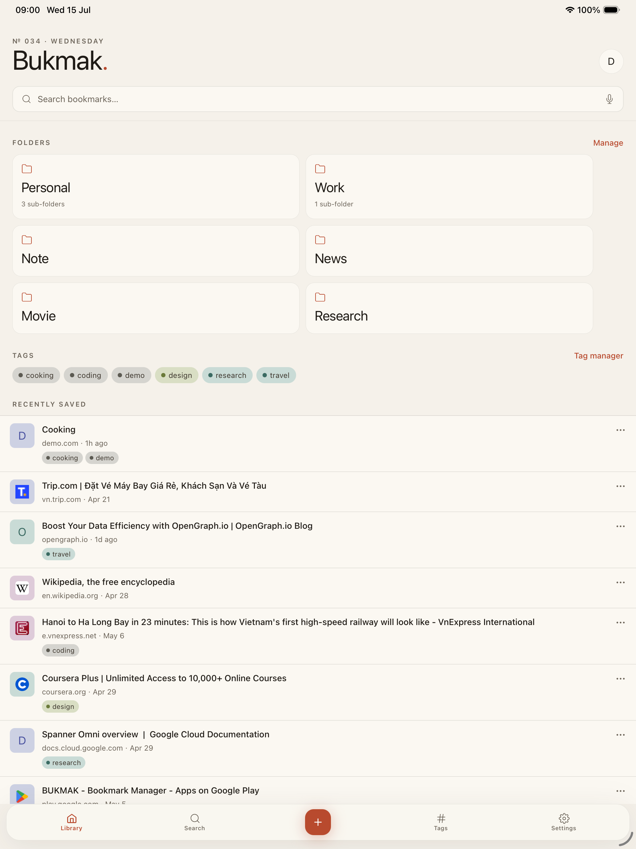 BUKMAK - Bookmark Manager screenshot 8