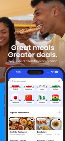 SwiftGo: Food Delivery iPhone screenshot