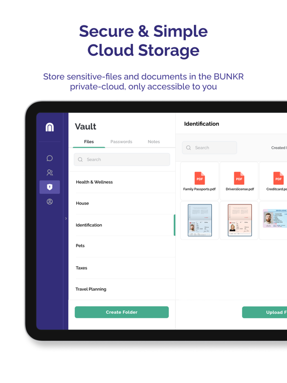 BUNKR iPad screenshot 4 - Productivity app