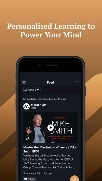 Mentor List Screenshot