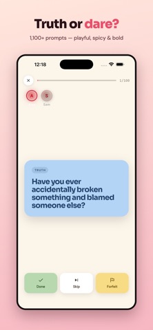 DareNite: AI Couple Party Game iPhone screenshot