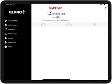LIBERO Cx BLE iPad screenshot