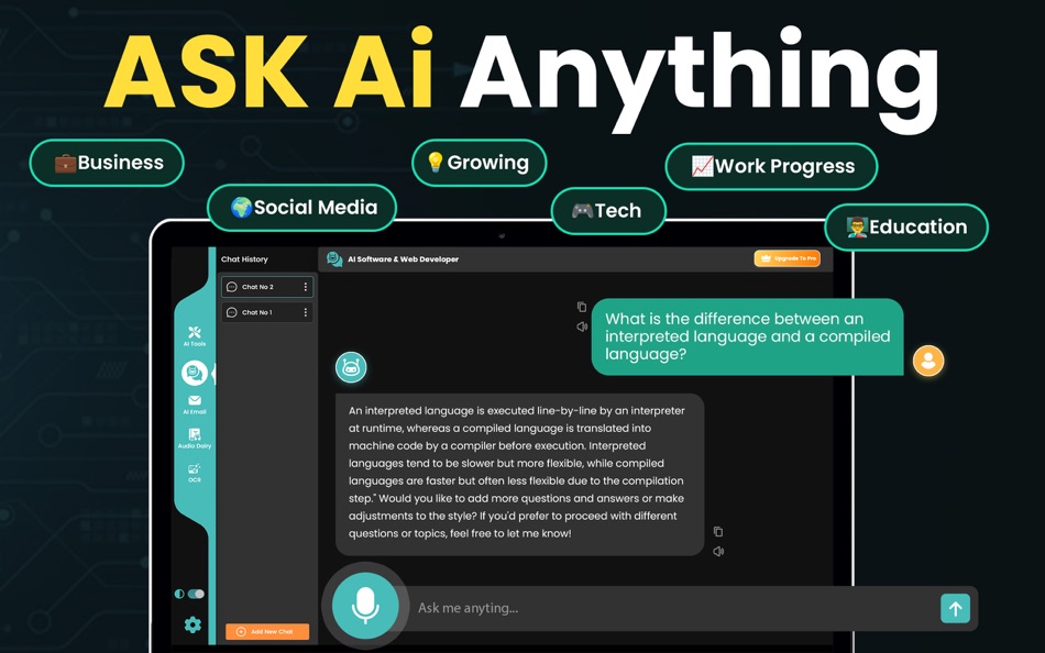 #2. Ask AI - Chatbot & Assistant (macOS) Podle: Muhammad Abbas