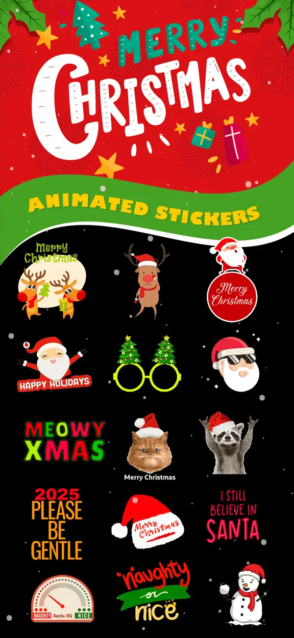 Screenshot #1 pour Merry Christmas: Stickers