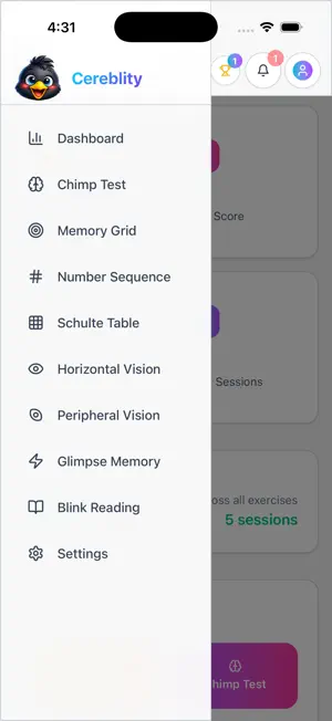 Cereblity Speed Reading screenshot 2