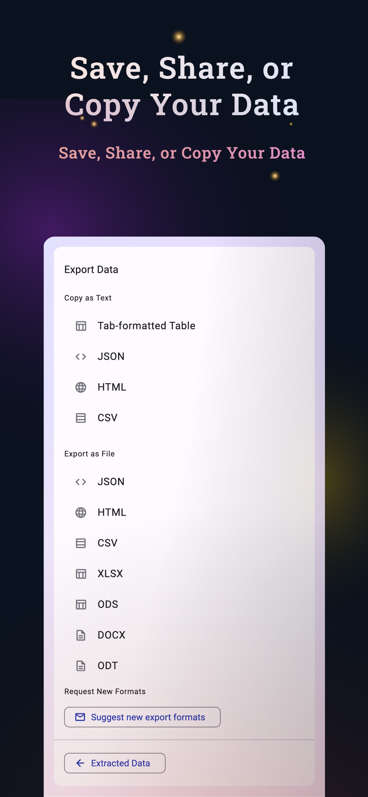 DataSieve: Text to Data screenshot 6