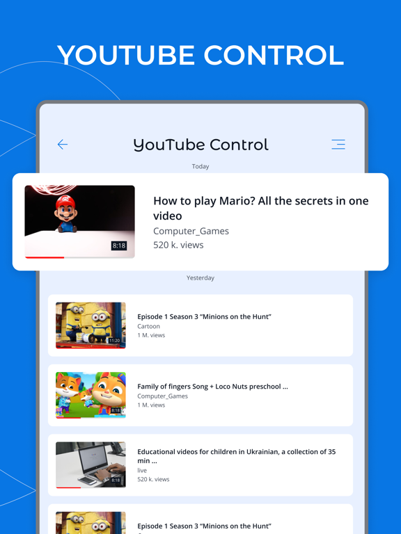 Parental Control App - Kroha iPad screenshot 7 - Education app