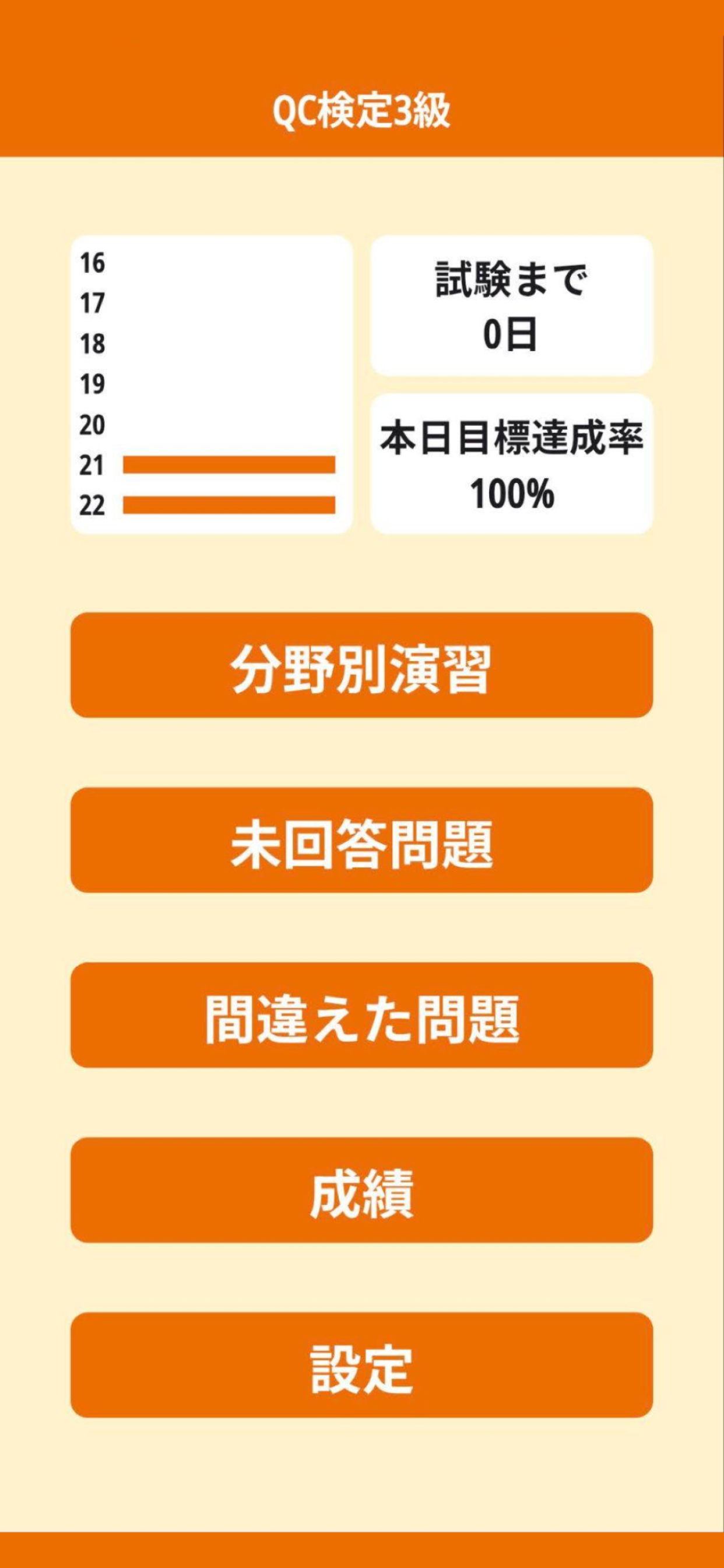 QC検定3級対策アプリ