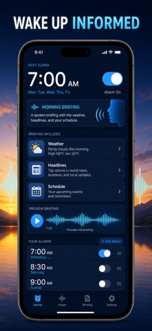 Talking Alarm Clock Wake Up Screenshot 1 of 10