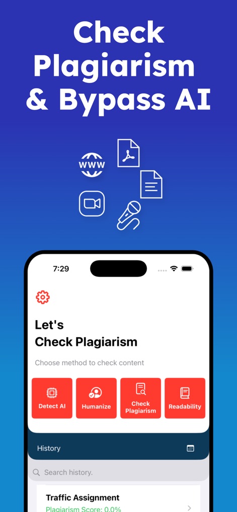 Plagiarism Checker - Detect AI - App de Educación | MWM