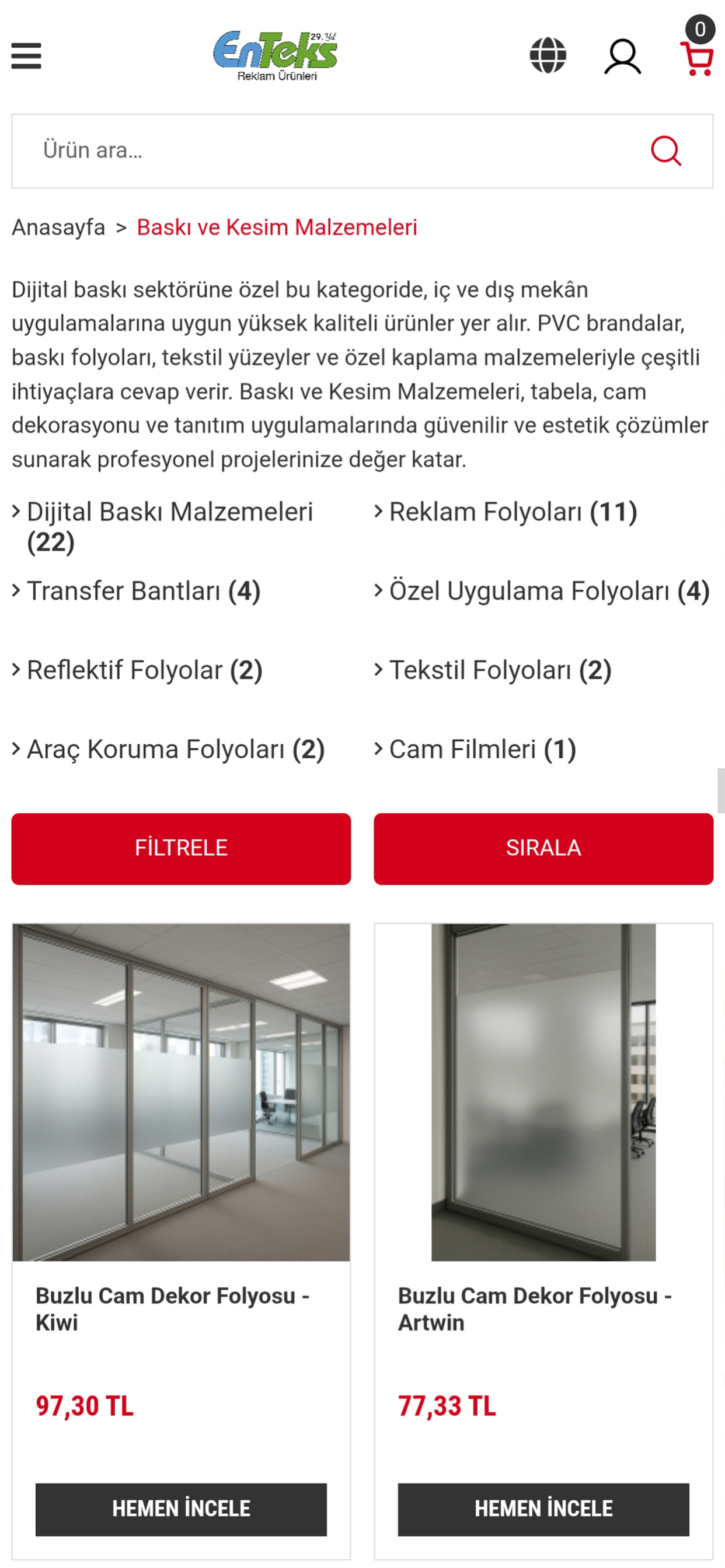 Enteks Reklam Ürünleri screenshot 3
