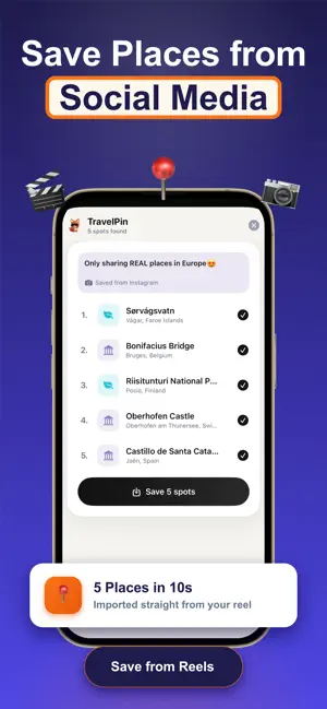 TravelPin: Save & Plan screenshot 1