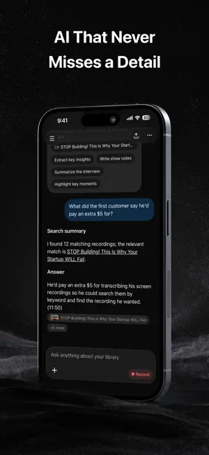 ScreenApp: AI Voice Recorder screenshot 4