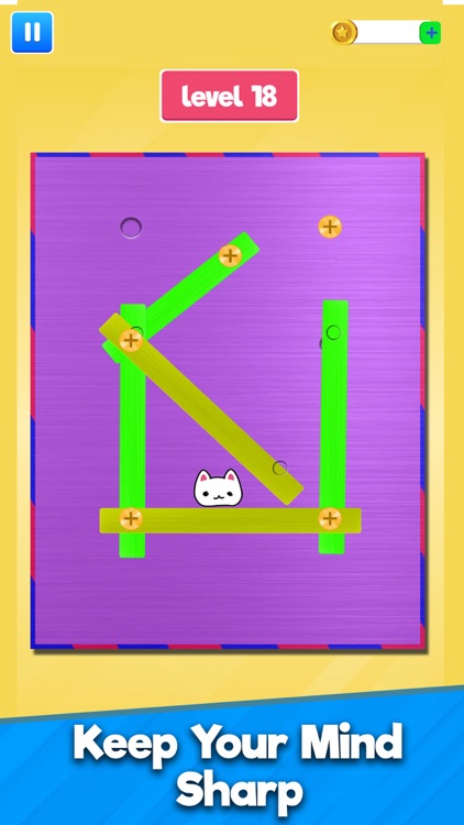 Nuts & Bolts Cat Escape Puzzle screenshot-3