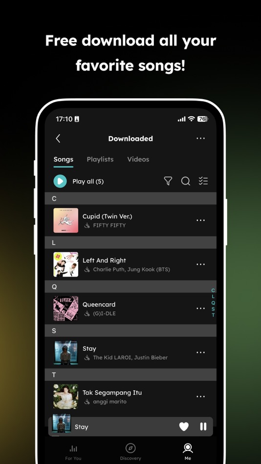 #5. CooCoo - New songs every day (iOS) Podle: MUTOPIA TECHNOLOGY PTE. LTD.