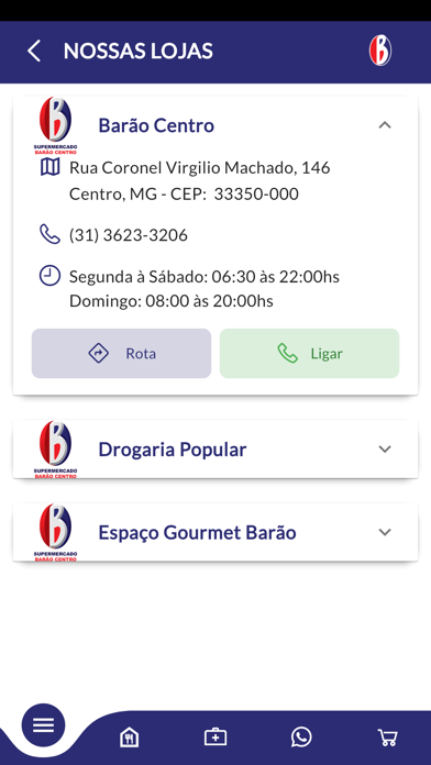 Resgate Barão Centro Delivery Screenshot