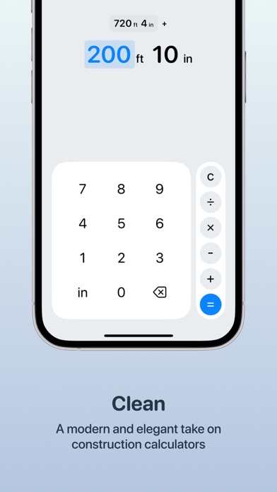 Foots: Feet-Inches Calculator Screenshot